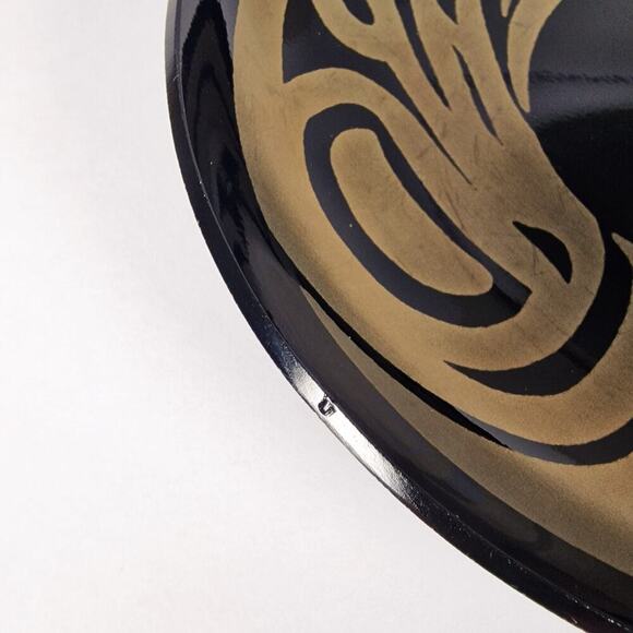 Dru Malone Alaskan Studio Art Glass Dish First Nations 2006 Native American Art - Picture 4 of 7